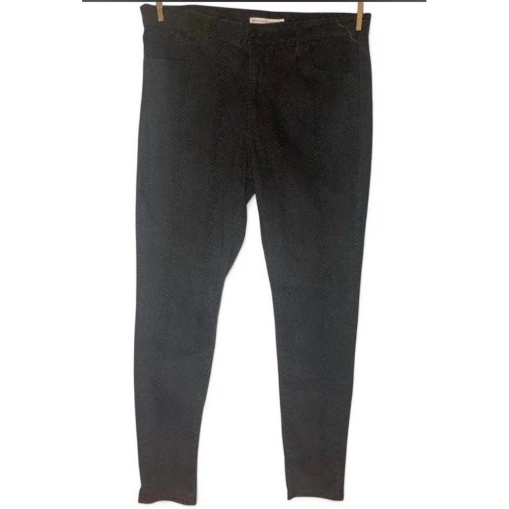 Levis 720 High Rise Skinny Jeans Black Snake Print Womens 33 Denim